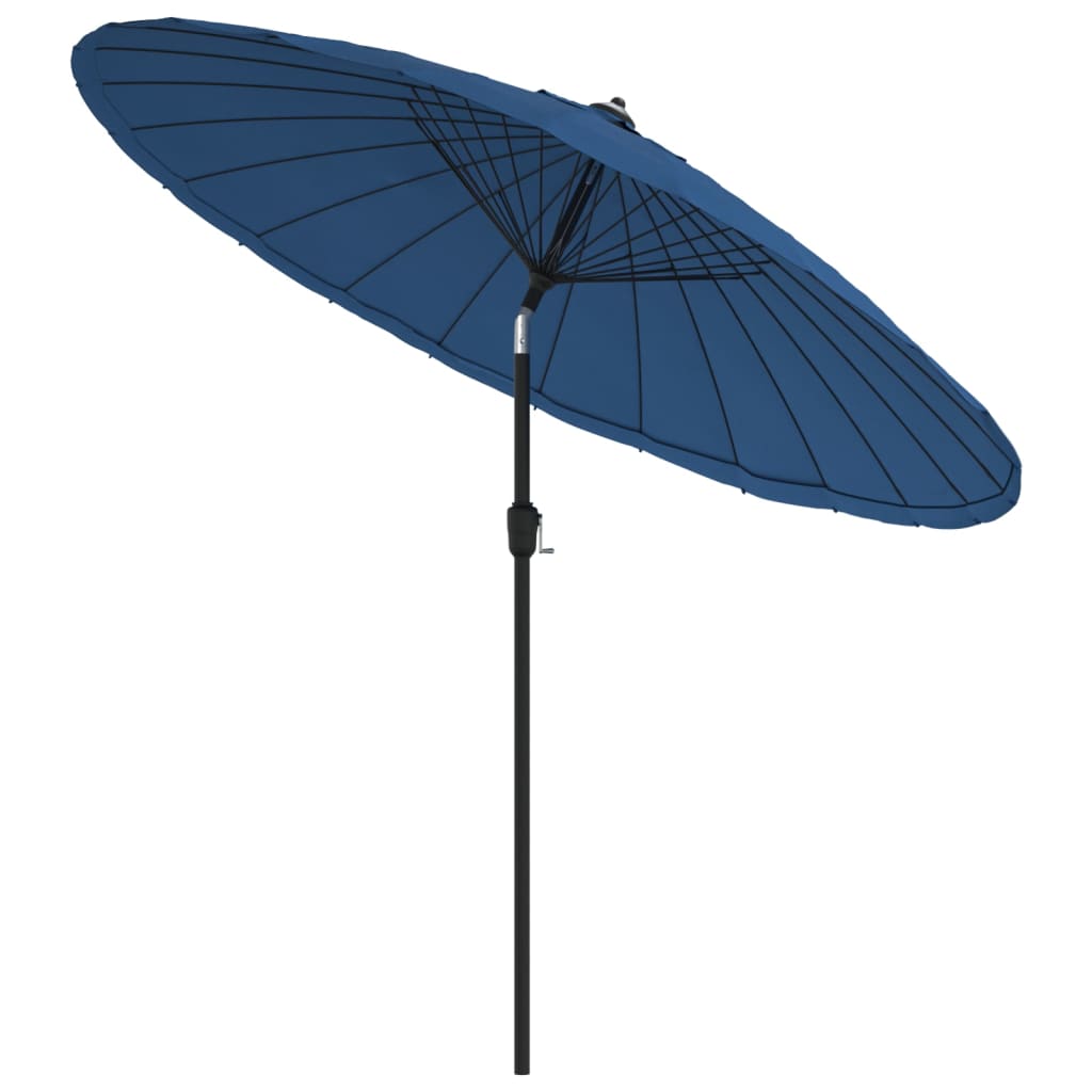 Garden Parasol with Aluminium Pole 270 cm Azure Blue