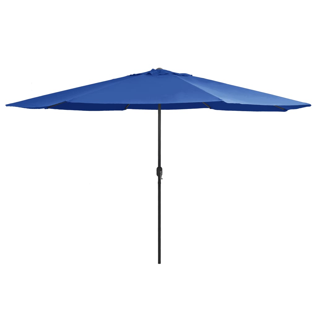 Garden Parasol with Metal Pole 390 cm Azure Blue
