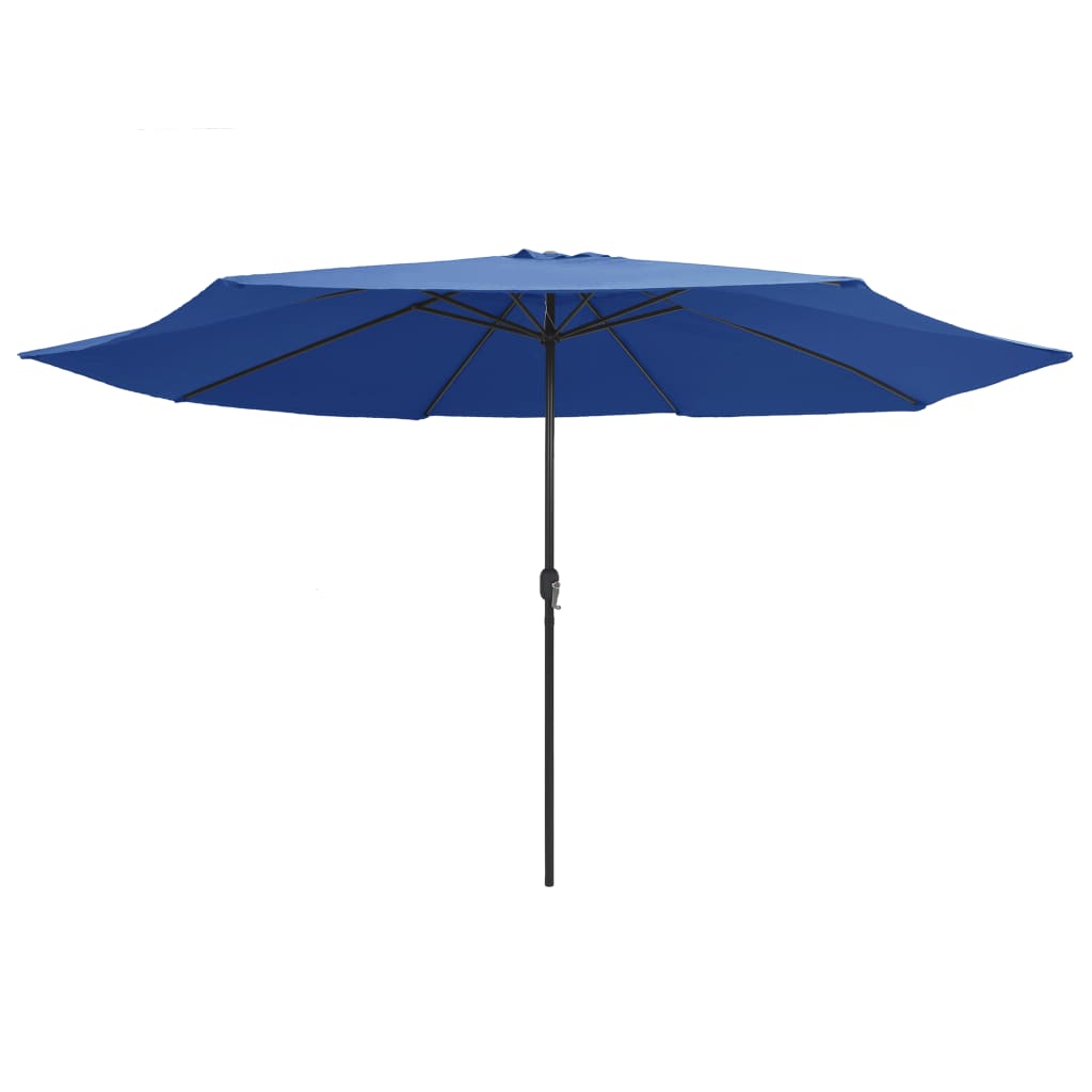 Garden Parasol with Metal Pole 390 cm Azure Blue