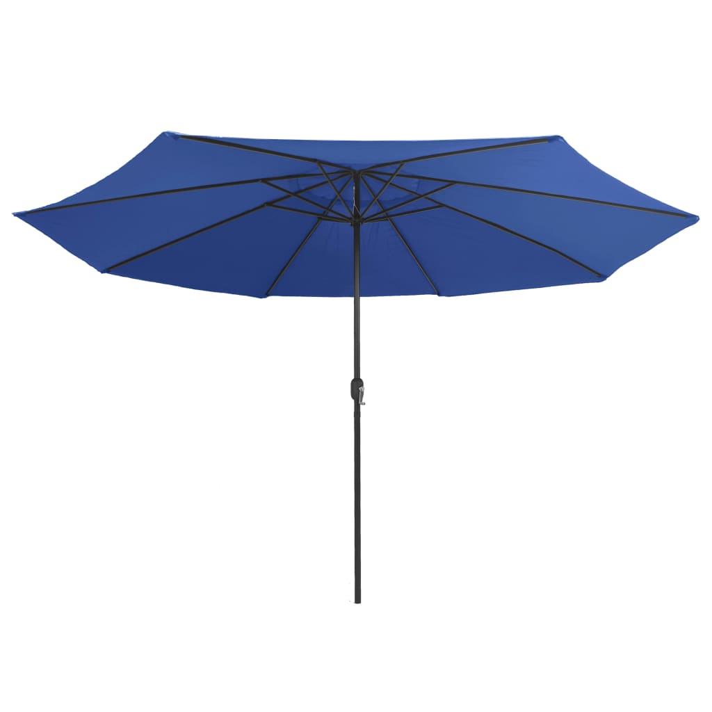 Garden Parasol with Metal Pole 390 cm Azure Blue