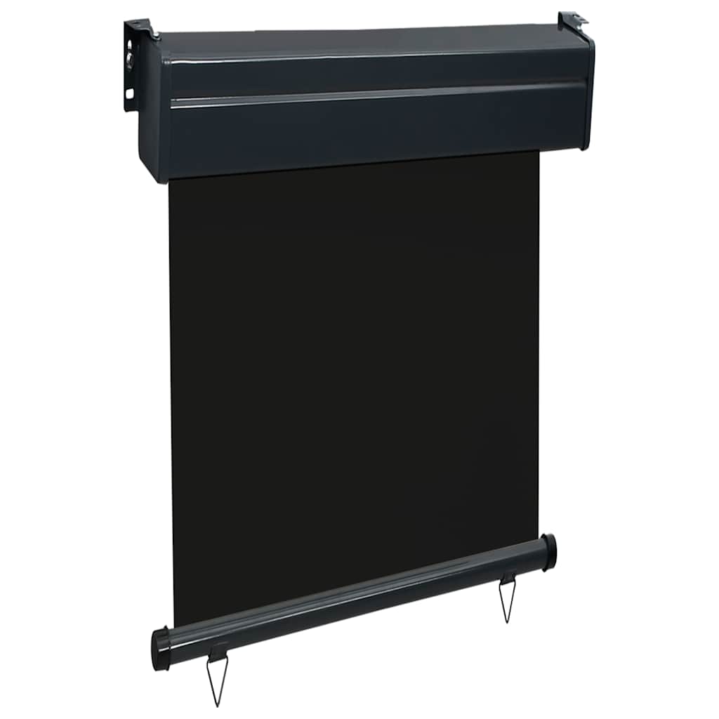 Balcony Side Awning 65x250 cm Black