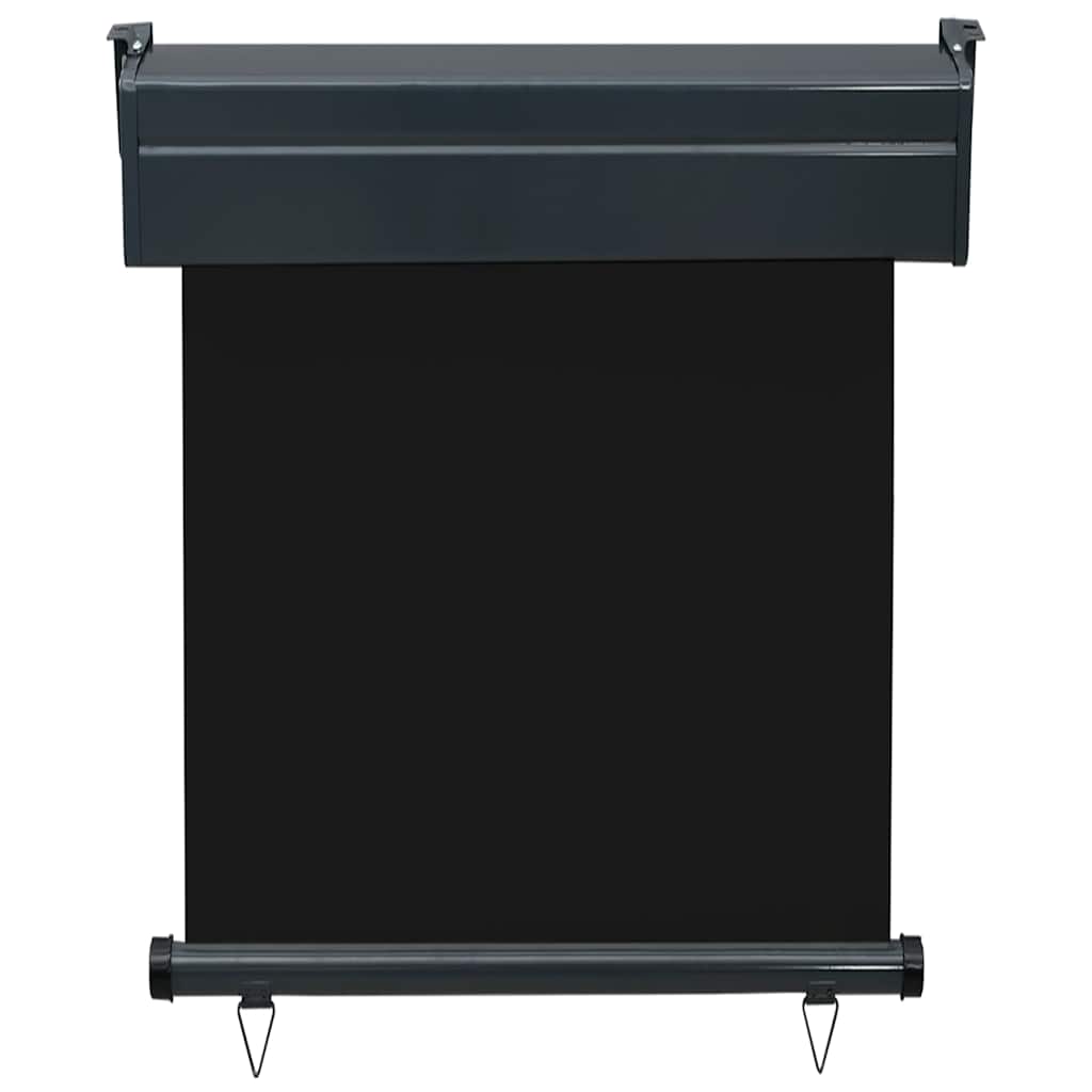 Balcony Side Awning 65x250 cm Black