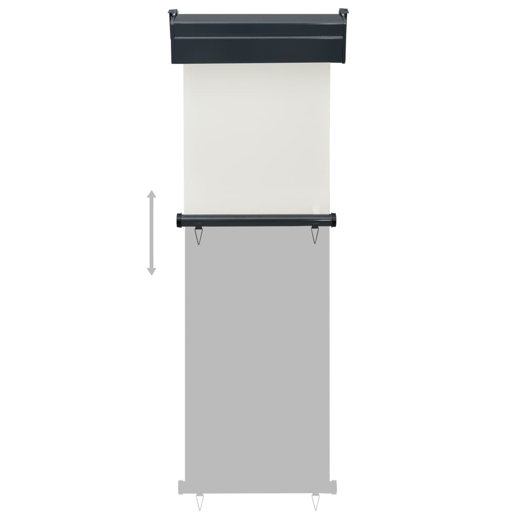 Balcony Side Awning 65x250 cm Cream