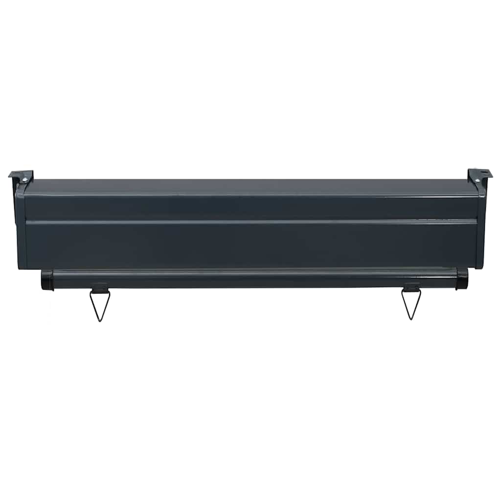 Balcony Side Awning 85x250 cm Black
