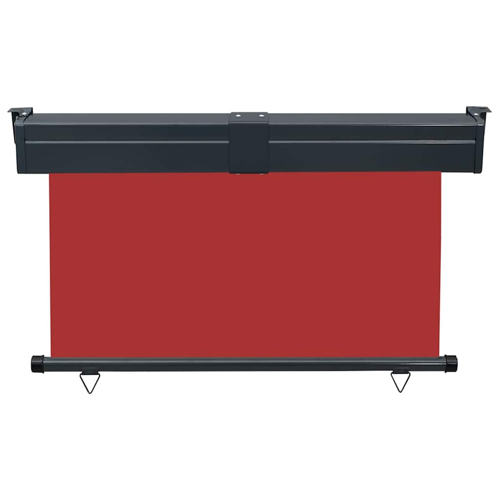 Balcony Side Awning 125x250 cm Red