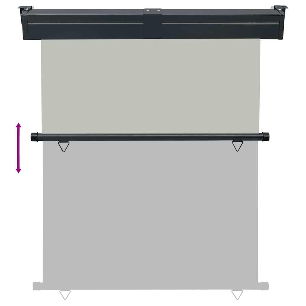 Balcony Side Awning 145x250 cm Grey