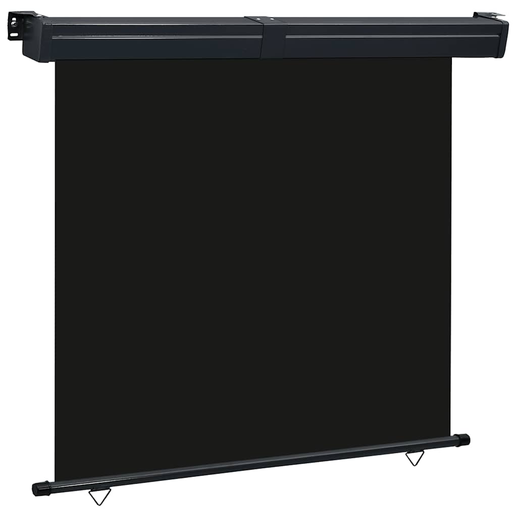 Balcony Side Awning 165x250 cm Black