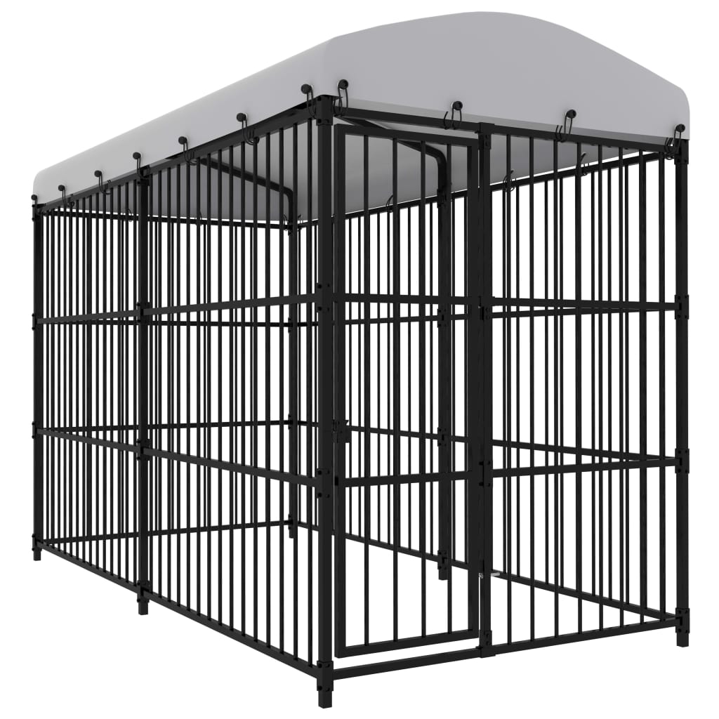 Outdoor Dog Kennel with Roof 300x150x210 cm