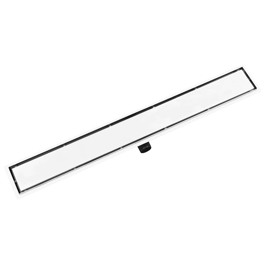 Shower Drain with 2-in-1 Cover 103x14 cm Stainless Steel