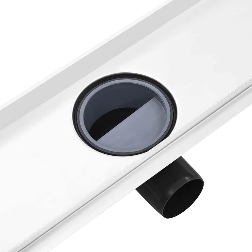 Shower Drain with 2-in-1 Cover 103x14 cm Stainless Steel