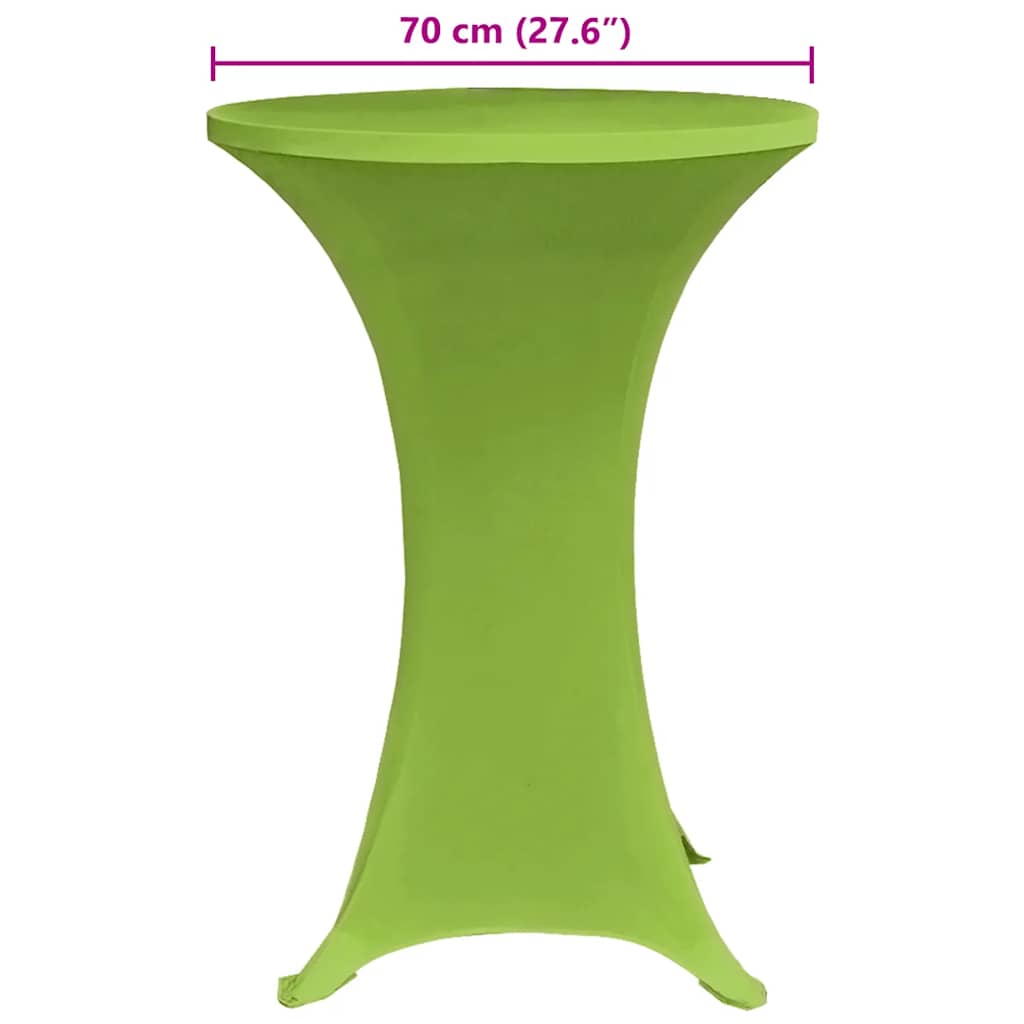 Stretch Table Cover 4 pcs 70 cm Green