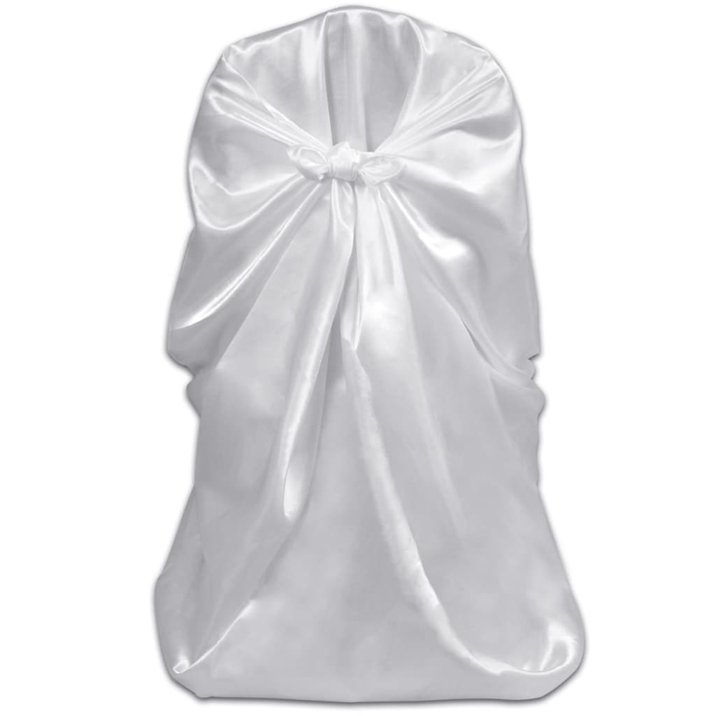 Chair Cover for Wedding Banquet 12 pcs White