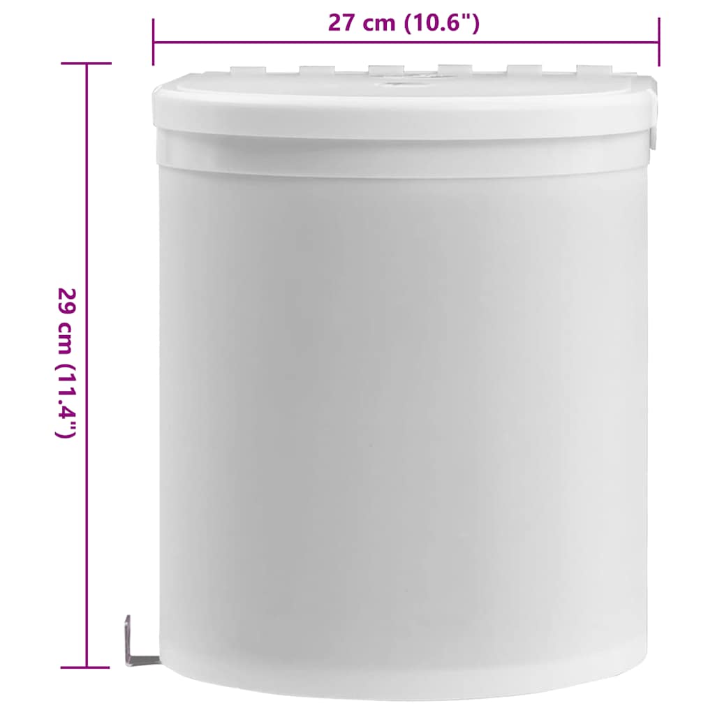 Kitchen Built-in Dust Bin Plastic 8 L