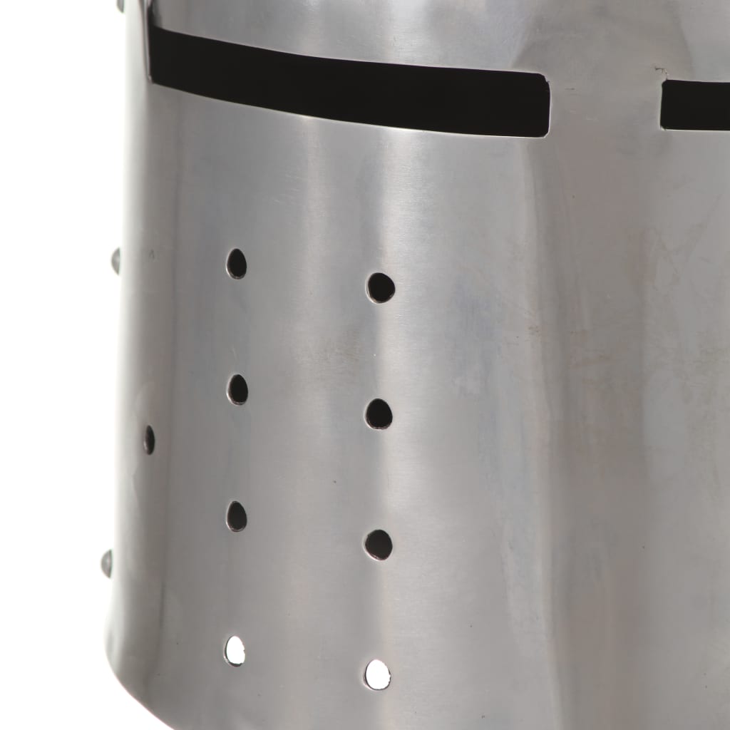 Medieval Knight Helmet Antique Replica LARP Silver Steel