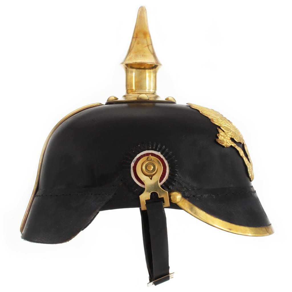 German Prussian Helmet Antique Replica LARP Black Steel