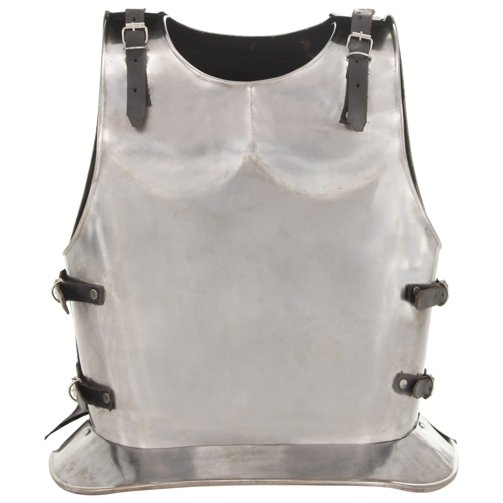 Medieval Knight Body Armour Cuirass Replica LARP Silver Steel