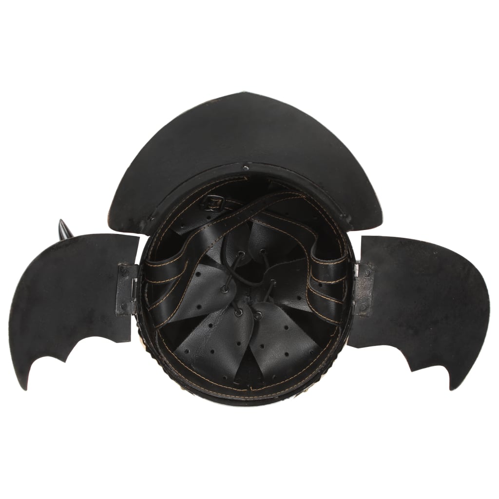 Fantasy Viking Helmet LARP Silver Steel