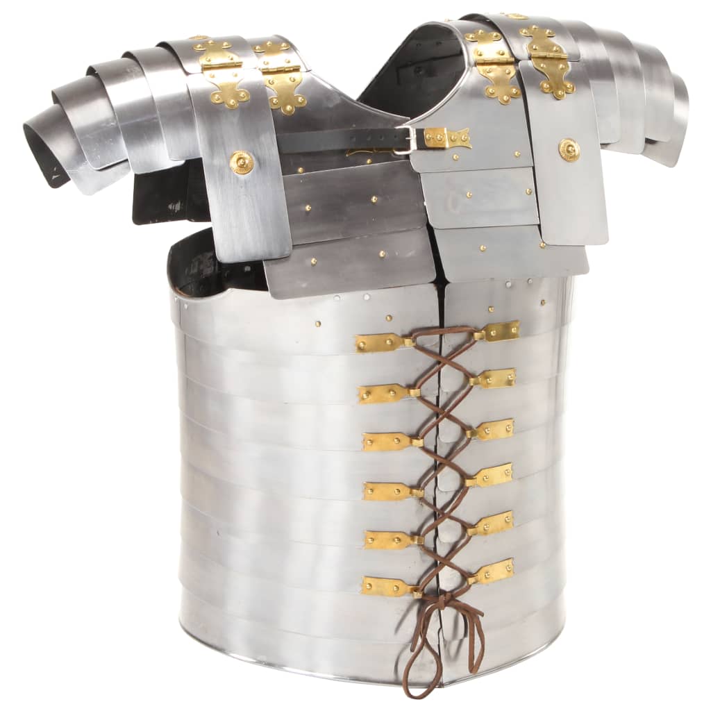 Roman Soldier Body Armour Replica LARP Silver Steel