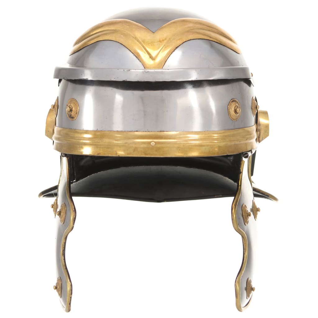 Roman Soldier Helmet Antique Replica LARP Silver Steel