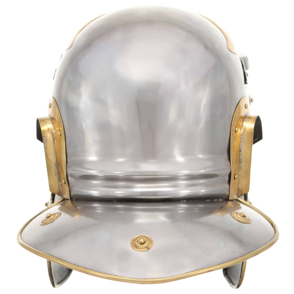 Roman Soldier Helmet Antique Replica LARP Silver Steel