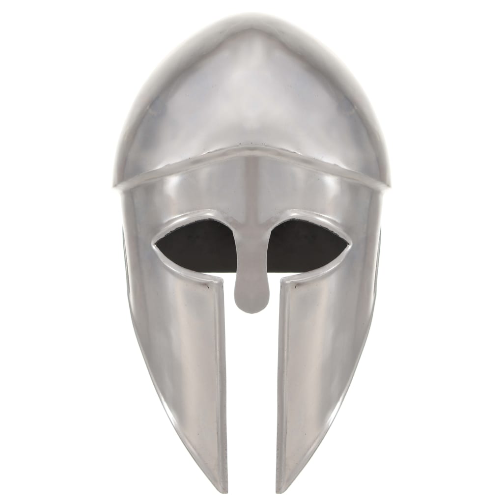 Greek Warrior Helmet Antique Replica LARP Silver Steel