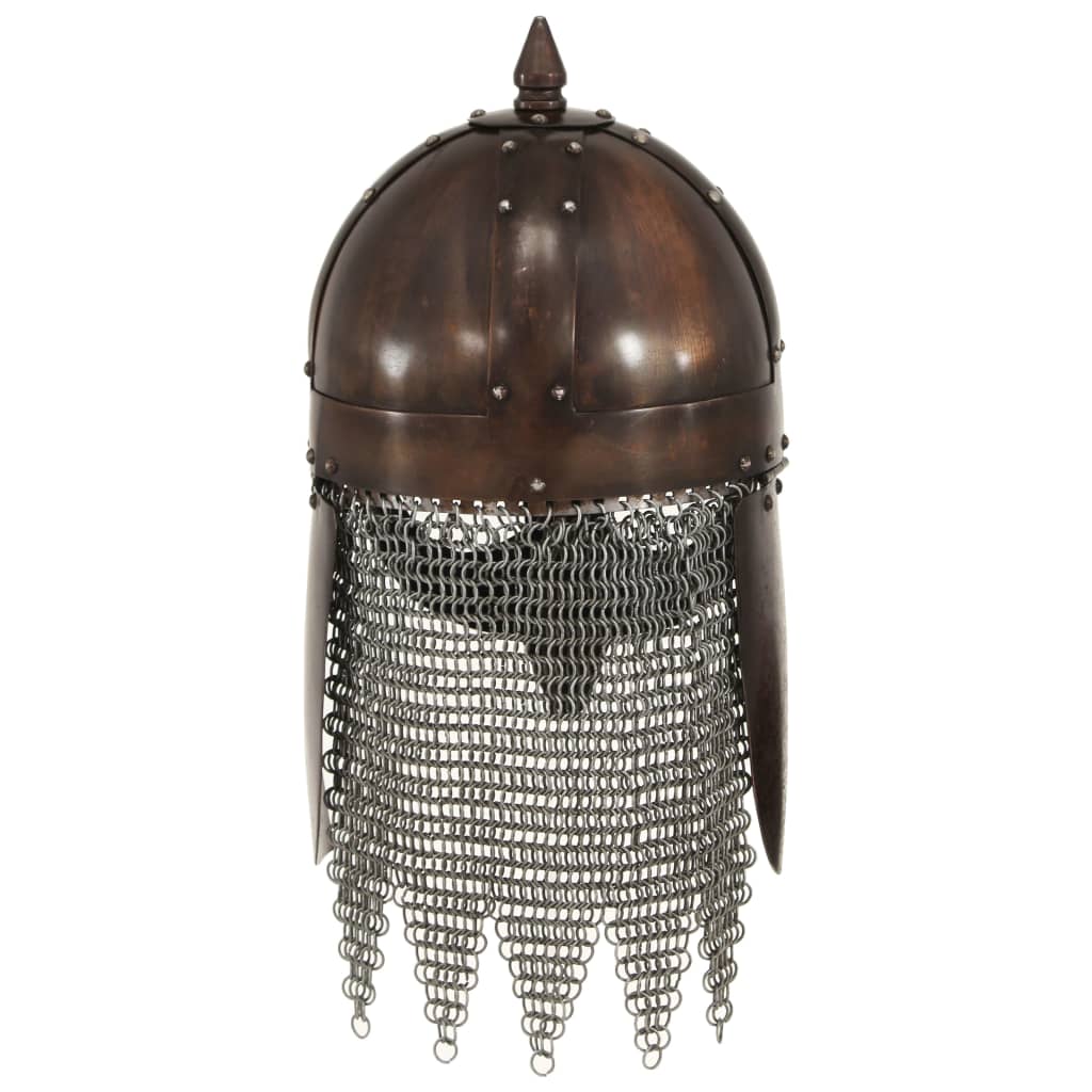 Viking Warrior Helmet Antique Replica LARP Copper Steel