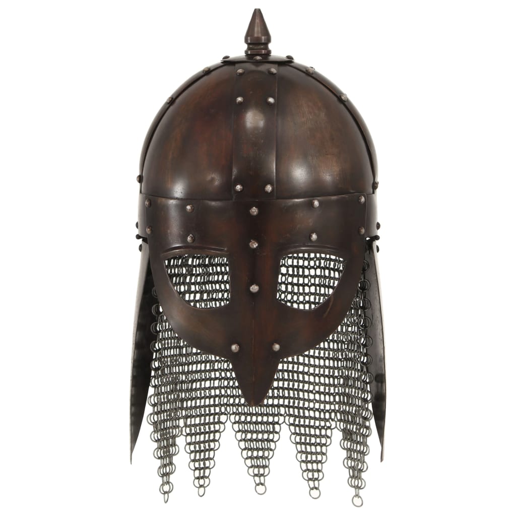 Viking Warrior Helmet Antique Replica LARP Copper Steel