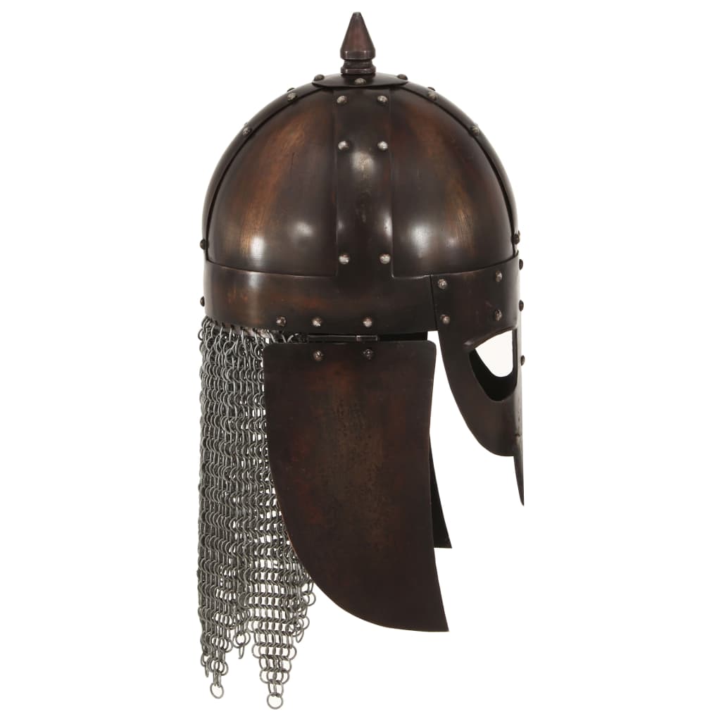 Viking Warrior Helmet Antique Replica LARP Copper Steel
