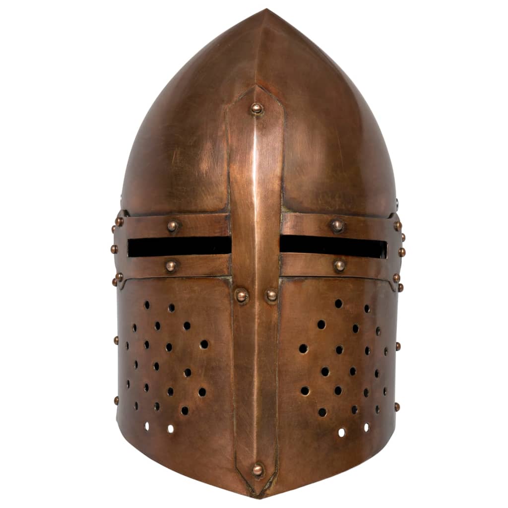 Medieval Knight Helmet Antique Replica LARP Copper Steel