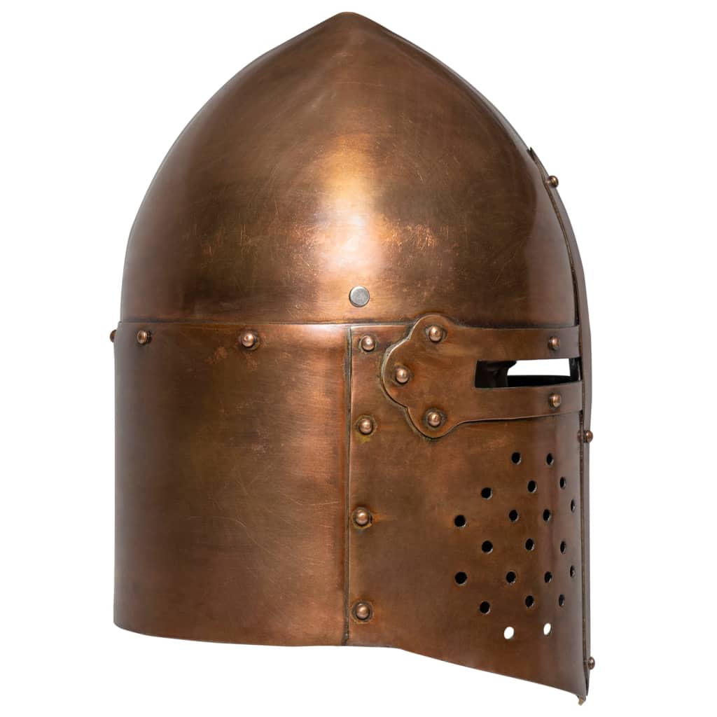Medieval Knight Helmet Antique Replica LARP Copper Steel