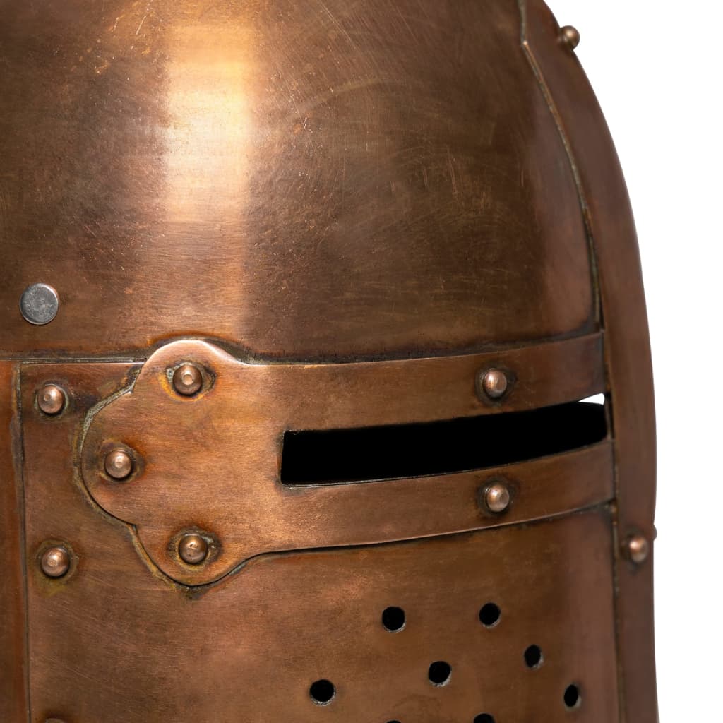 Medieval Knight Helmet Antique Replica LARP Copper Steel