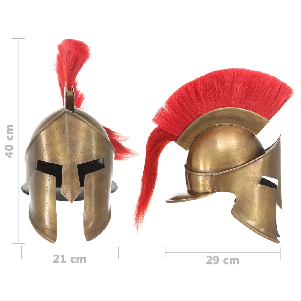 Greek Warrior Helmet Antique Replica LARP Brass Steel