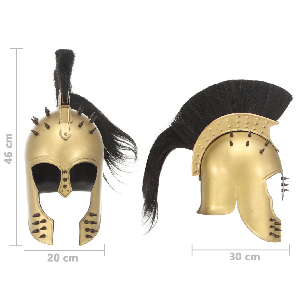 Greek Warrior Helmet Antique Replica LARP Brass Steel