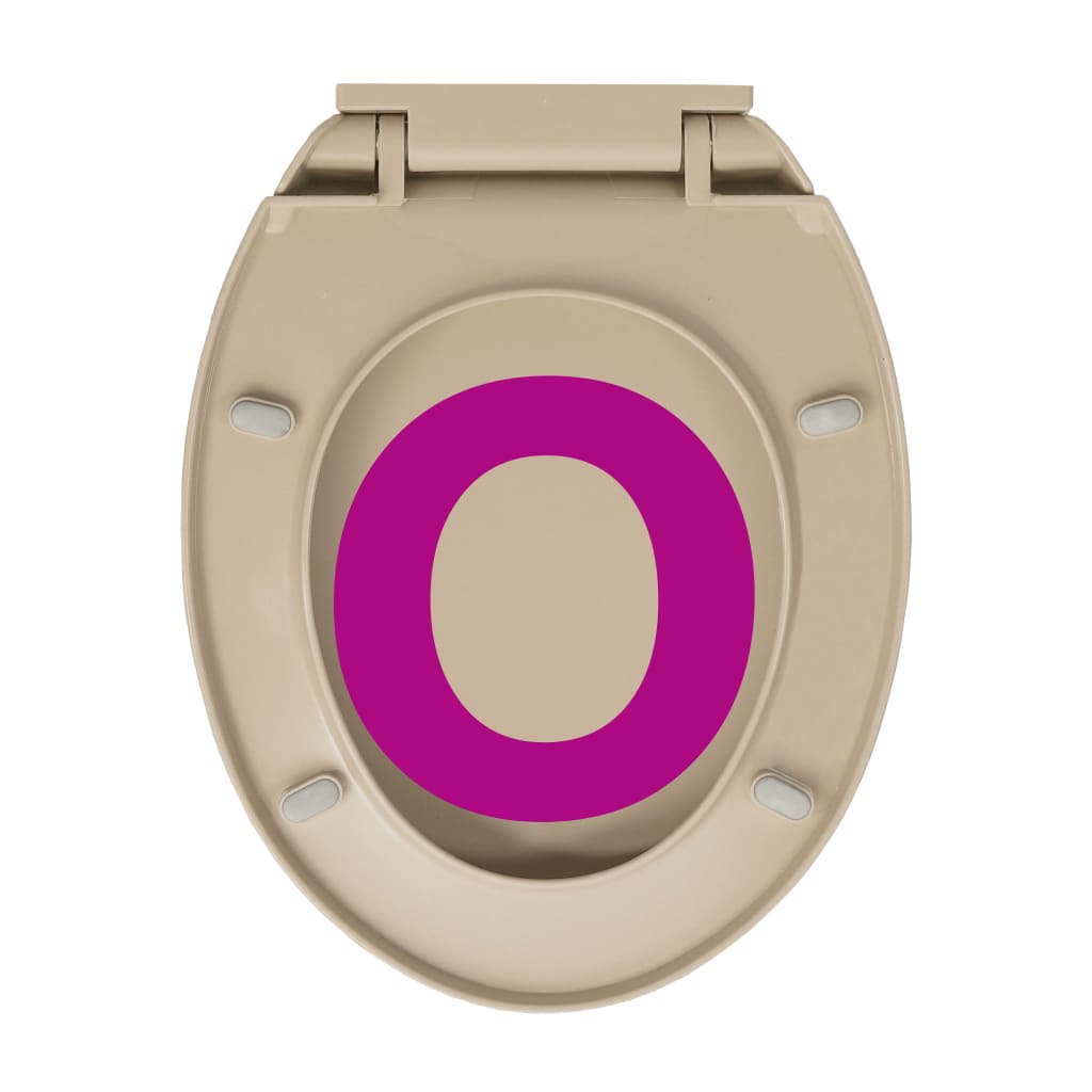 Soft-Close Toilet Seat Quick Release Beige Oval