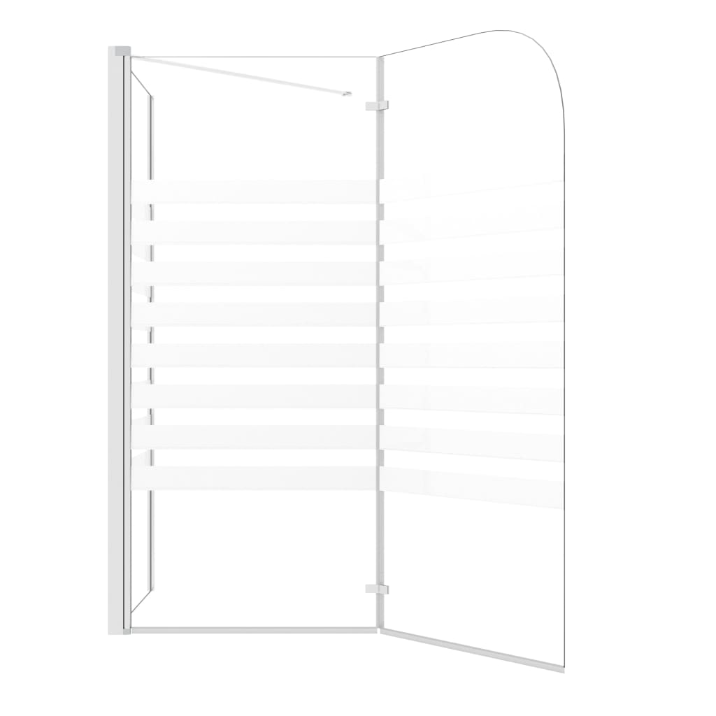 Bath Enclosure 120x68x130 cm Tempered Glass Stripe