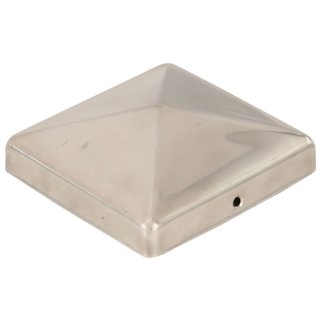 Pyramid Fence Post Caps 6 pcs Stainless Steel 101x101 mm