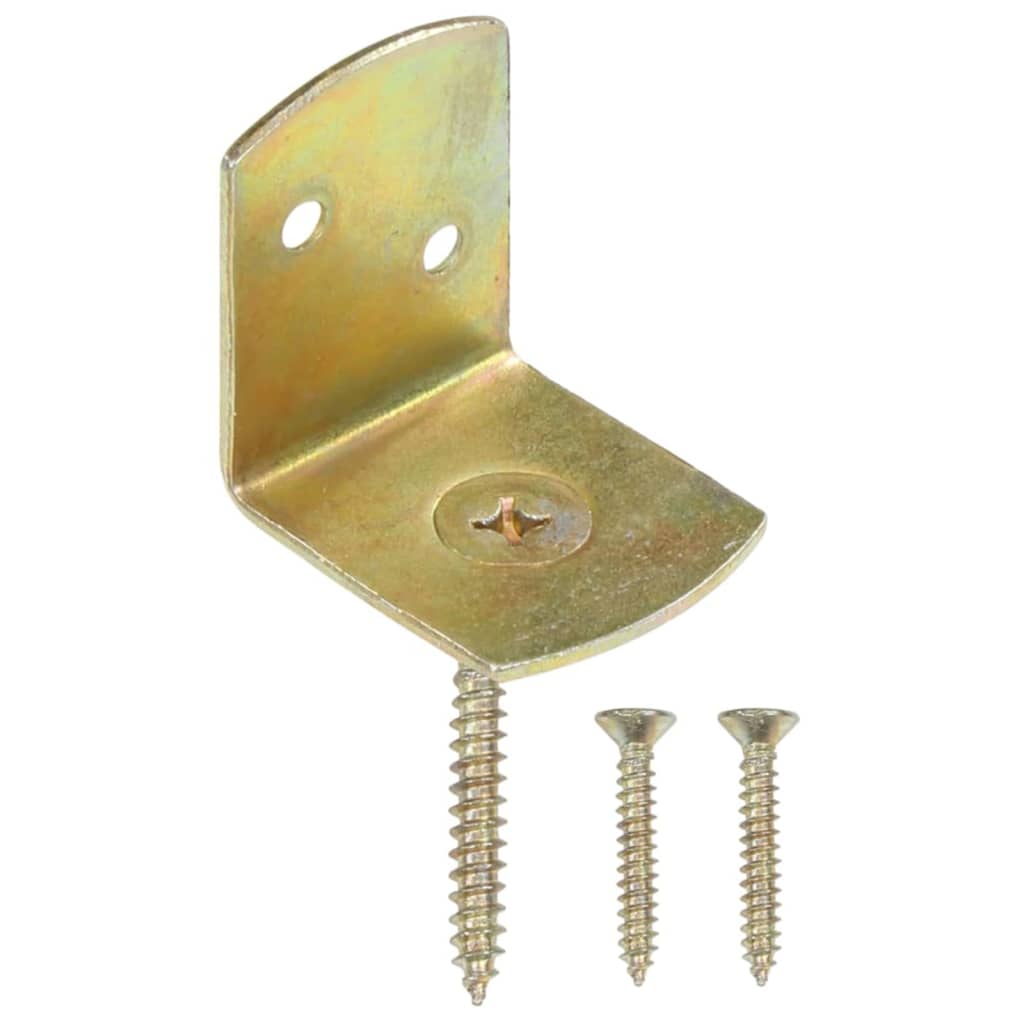 Fence Panel Brackets 48 pcs L Shaped Galvanised Metal