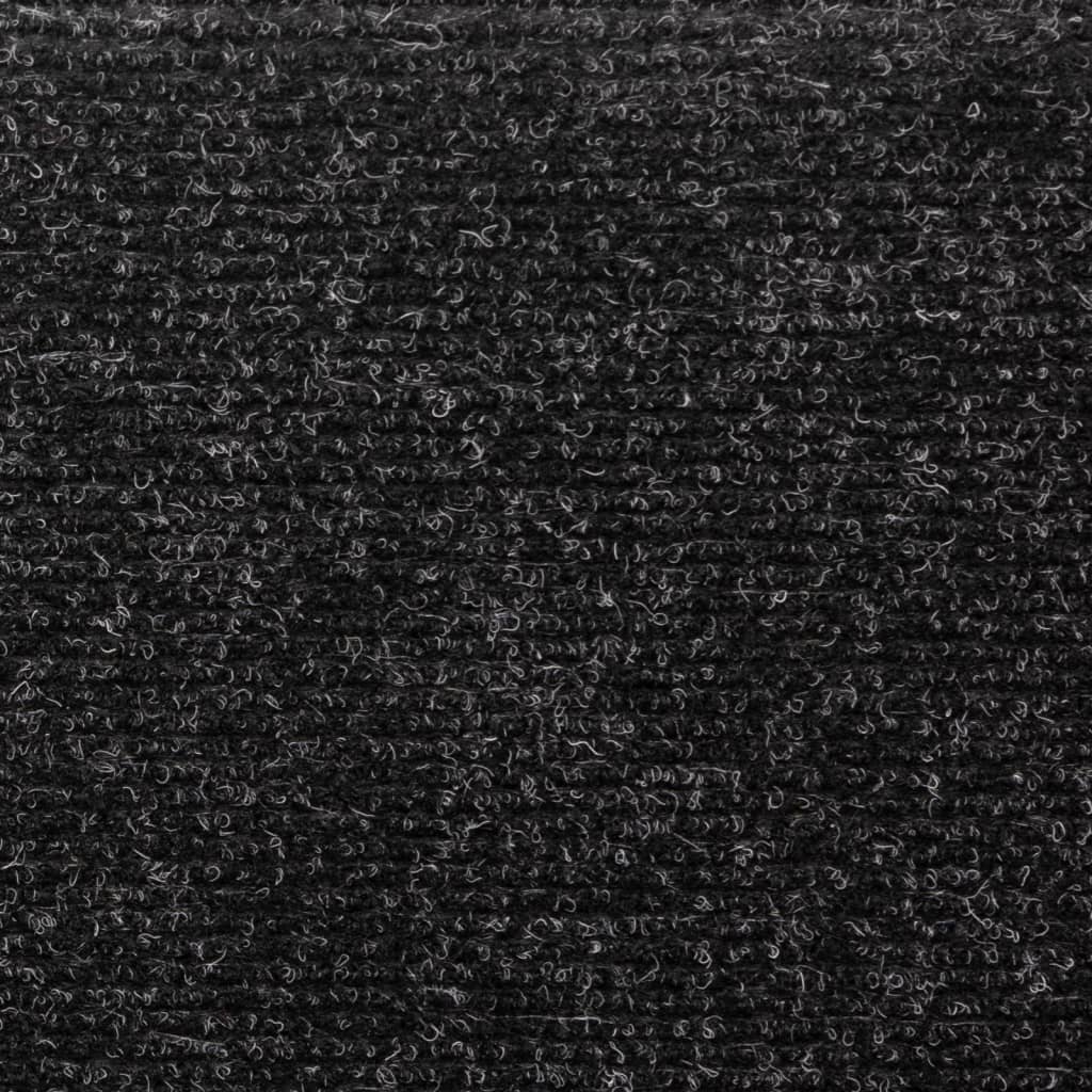 Stair Mats Self-adhesive 15 pcs 65x21x4 cm Black Rectangular Edge