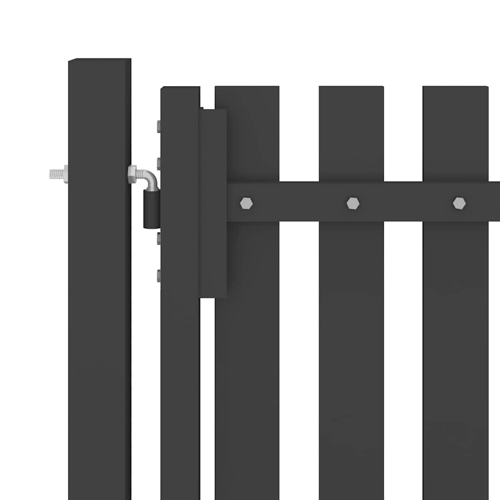 Garden Fence Gate Steel 4x2.5 m Anthracite
