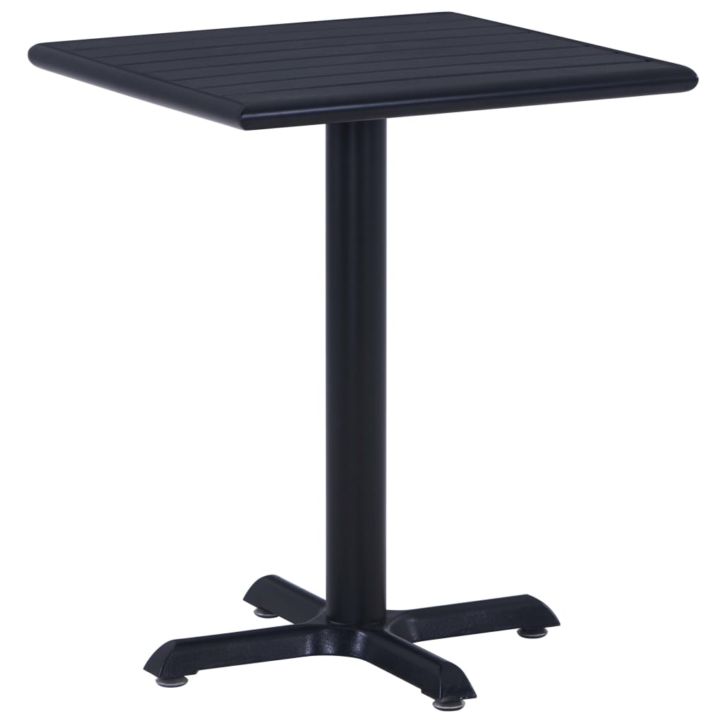 Garden Table Black 60x60x75 cm
