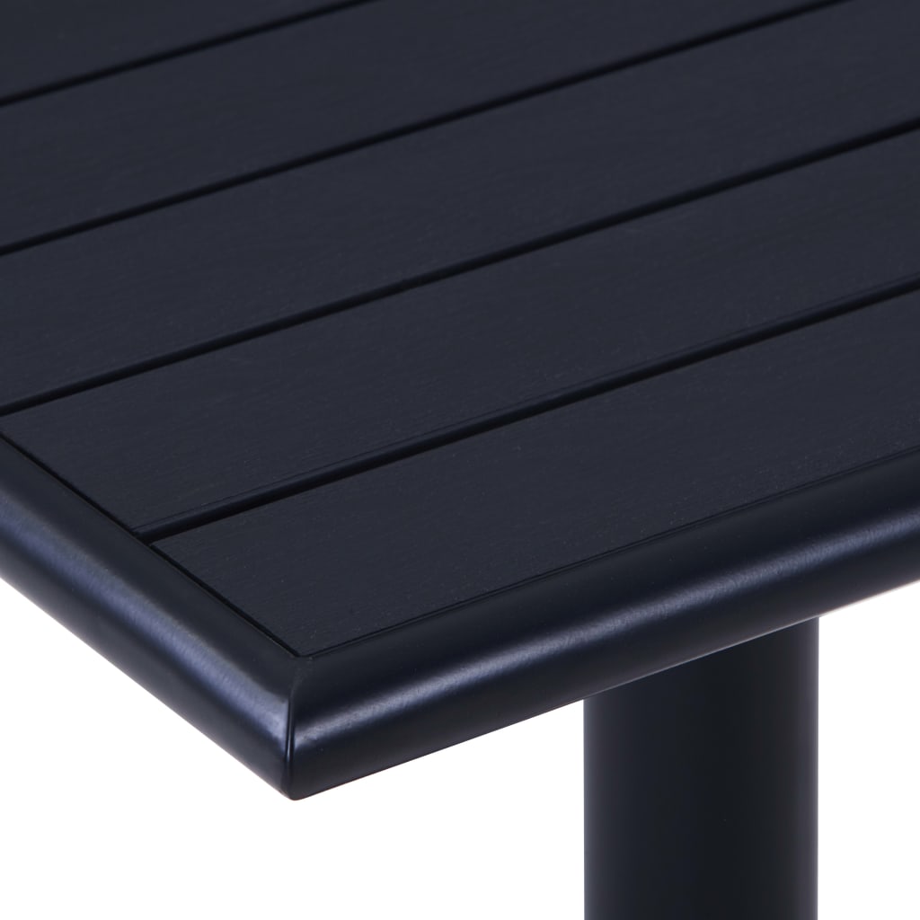 Garden Table Black 60x60x75 cm