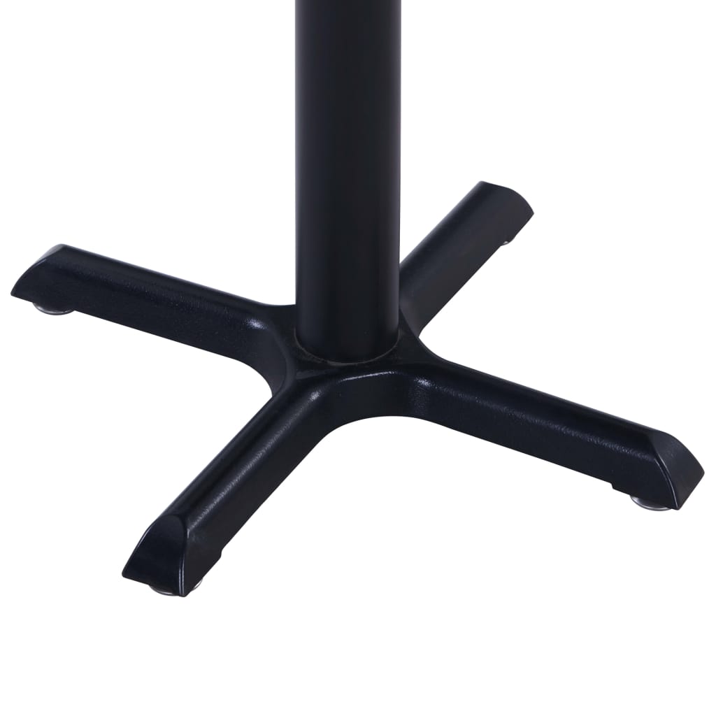 Garden Table Black 60x60x75 cm