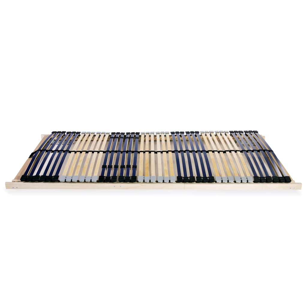 Slatted Bed Bases without Mattress 2 pcs with 42 Slats 70x200 cm
