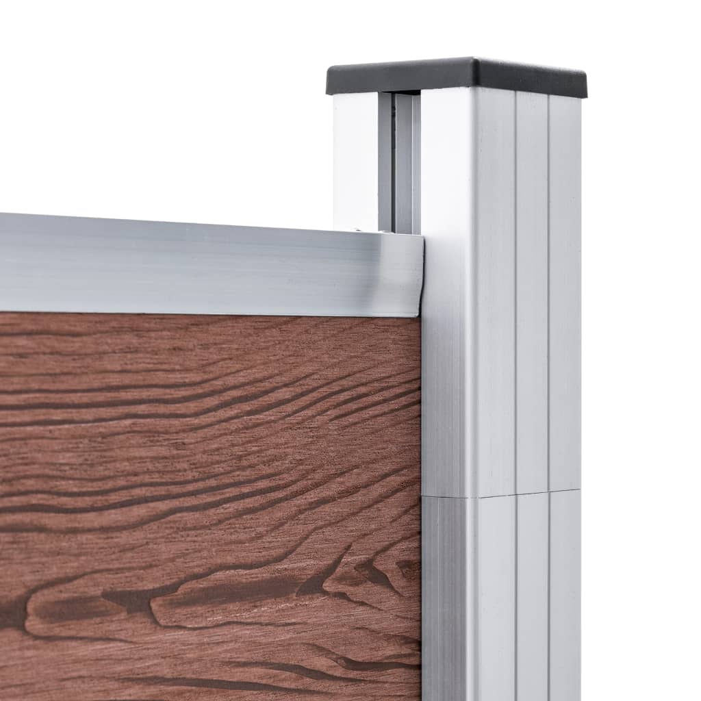 Garden Fence WPC 1391x186 cm Brown