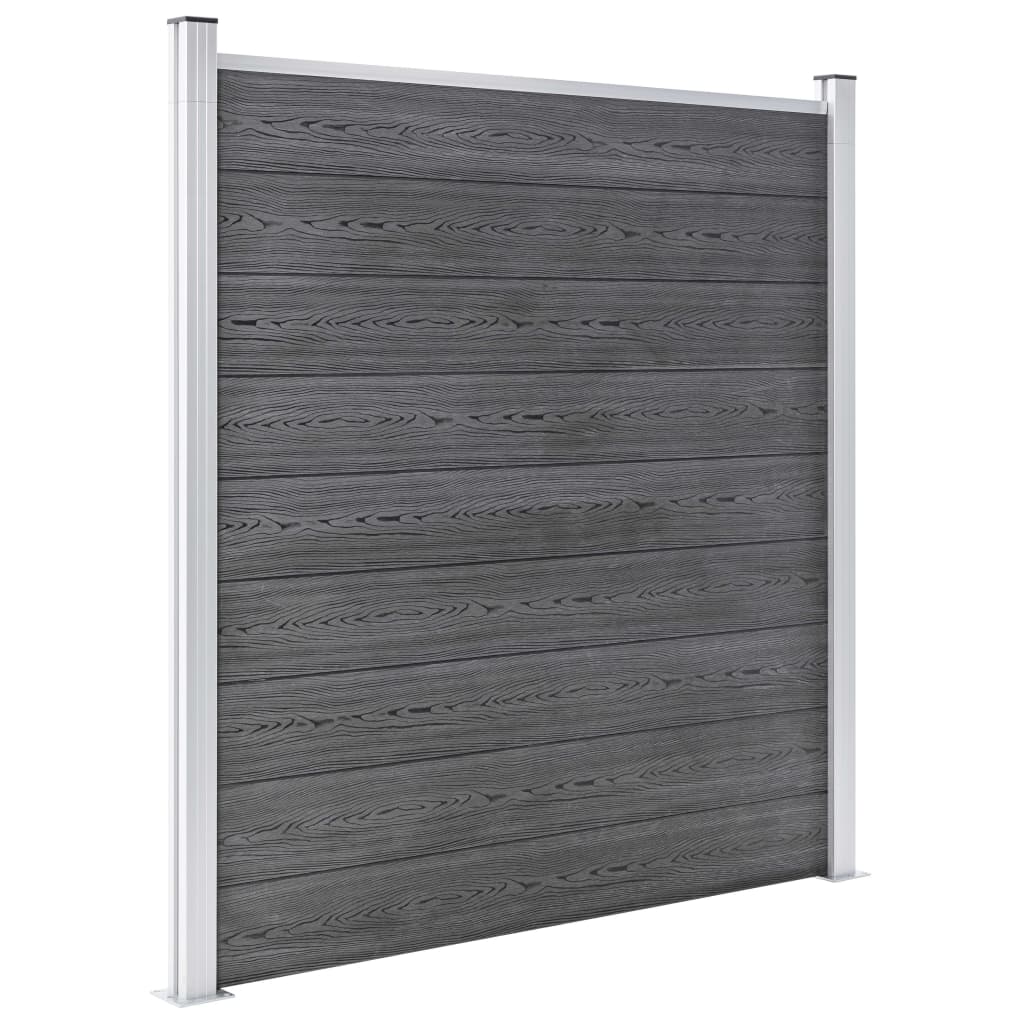Garden Fence WPC 872x186 cm Grey