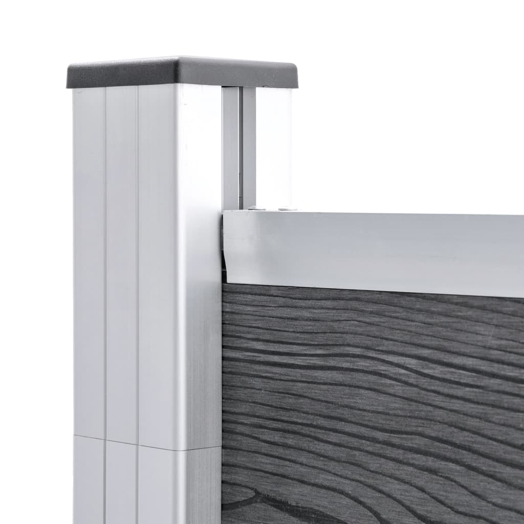 Garden Fence WPC 872x106 cm Grey