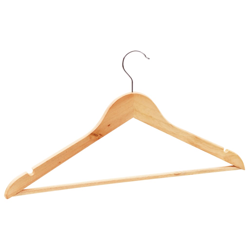 50 pcs Clothes Hanger Set Non-slip Hardwood