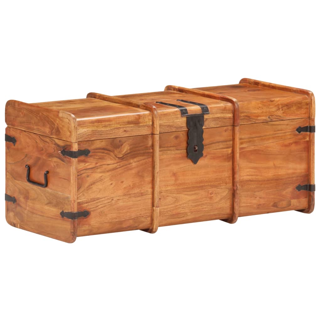 Storage Chest 90x40x40 cm Solid Acacia Wood