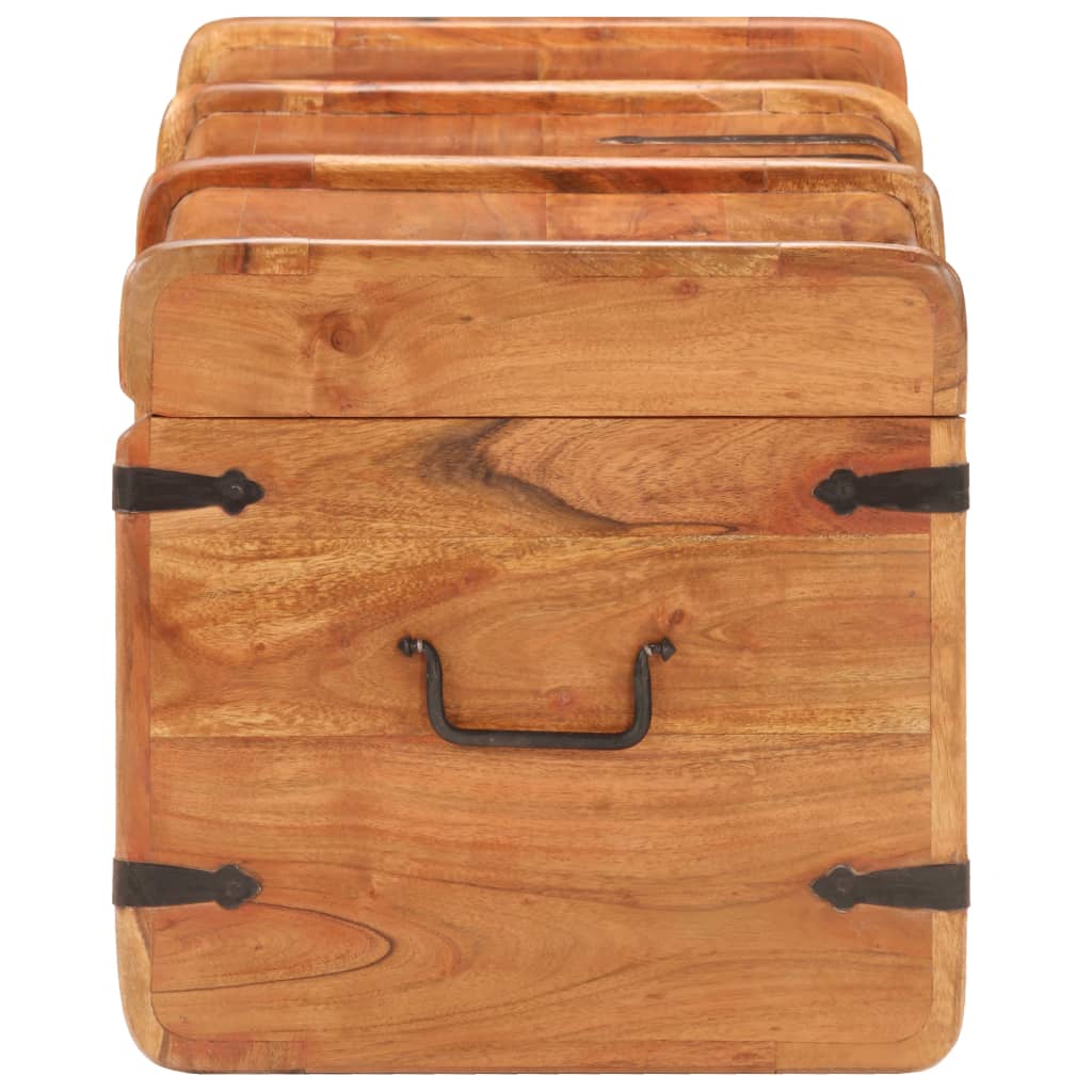 Storage Chest 90x40x40 cm Solid Acacia Wood