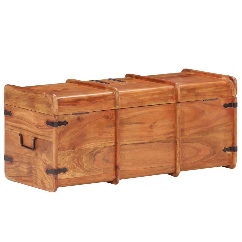 Storage Chest 90x40x40 cm Solid Acacia Wood